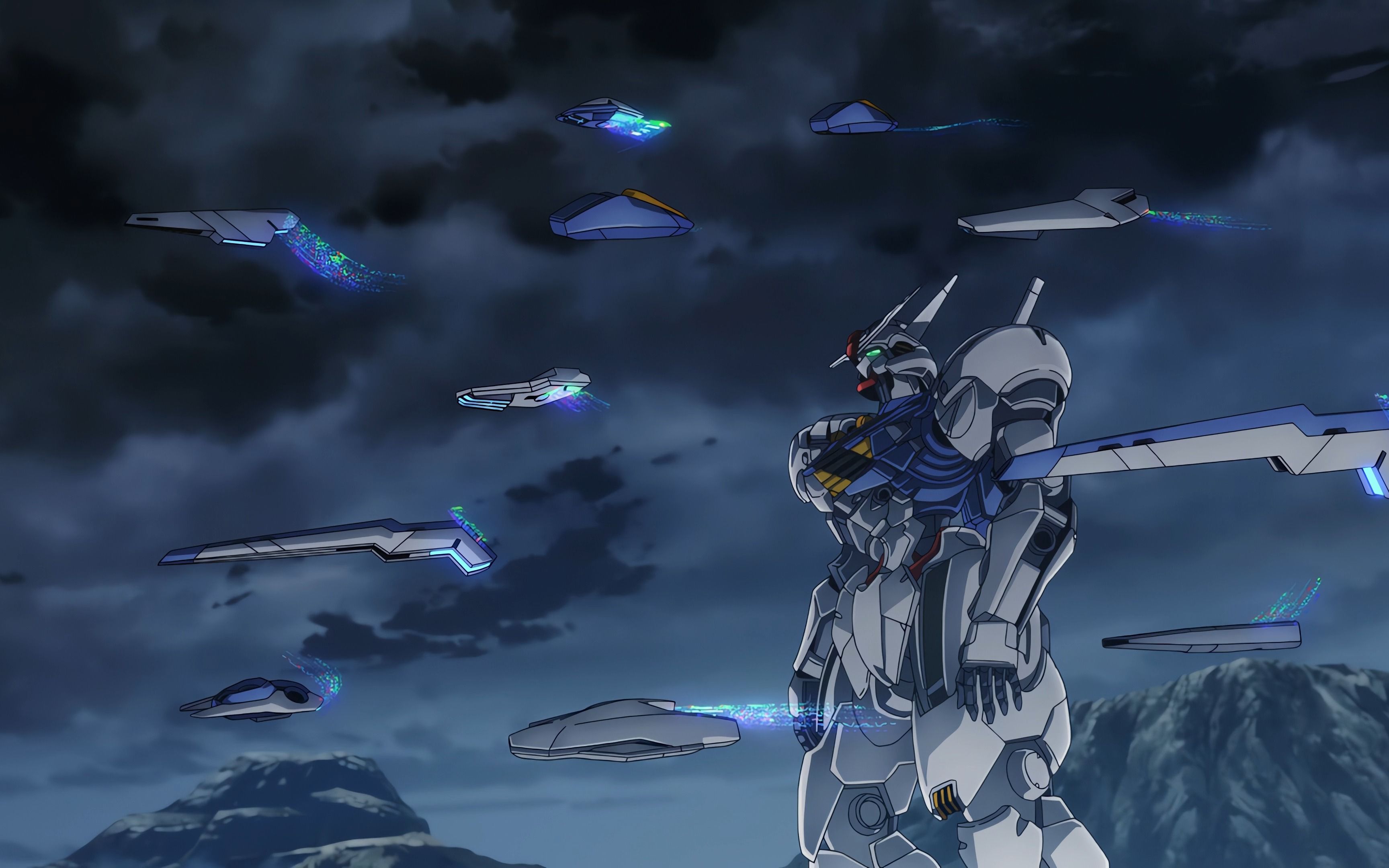 【机动战士高达/4k】水星的魔女 第一集精彩片段(ai超分辨率)