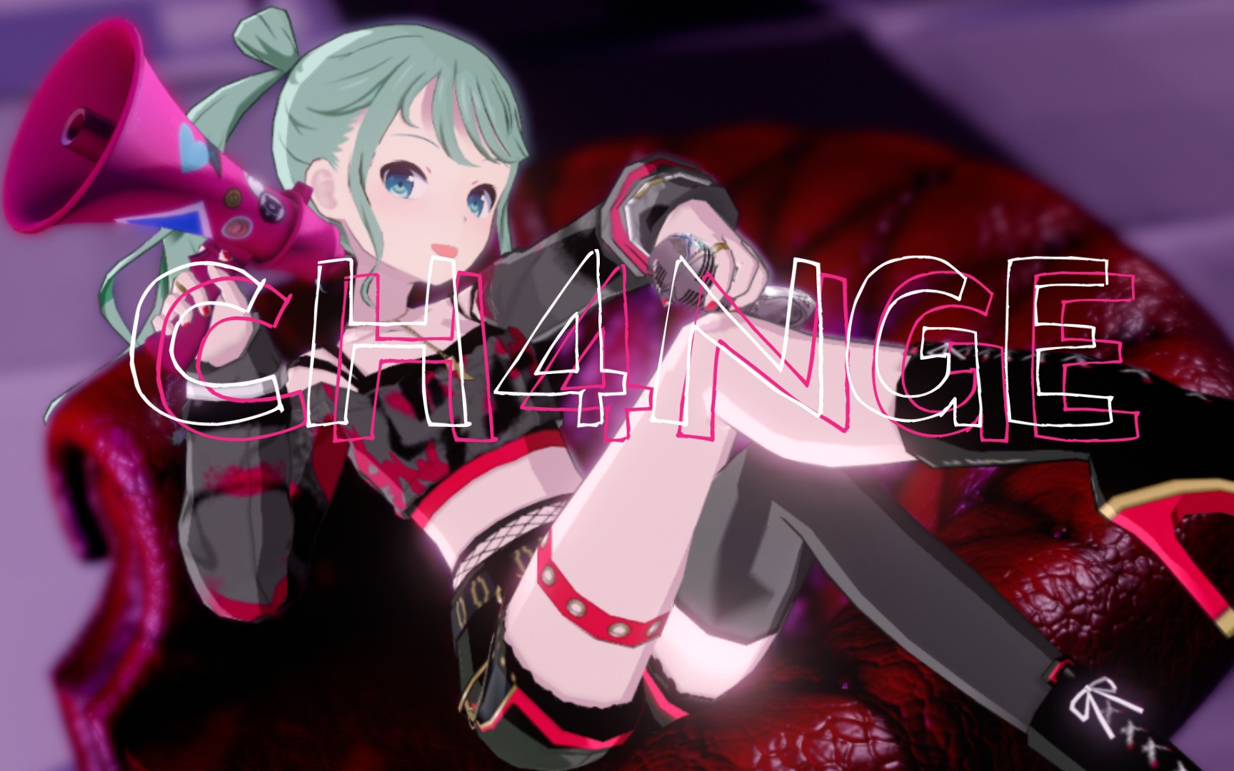 [图]【4K MMD/初音】押上你的一切，尽情挣扎吧♠丨CH4NGE