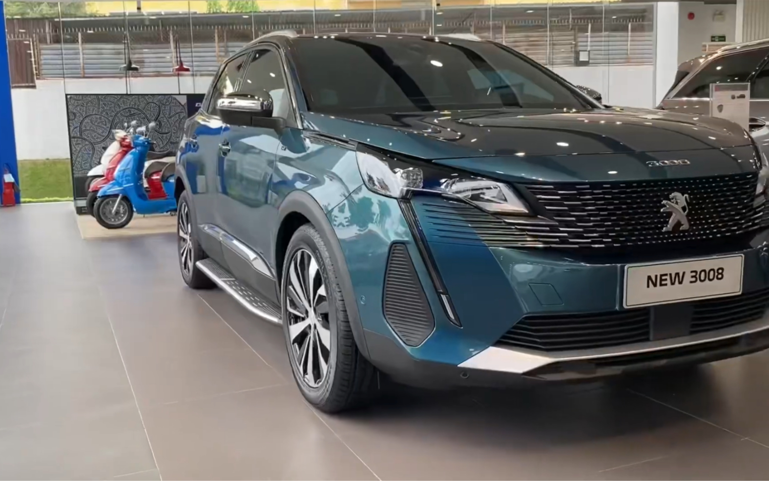 标致3008冰川蓝欣赏