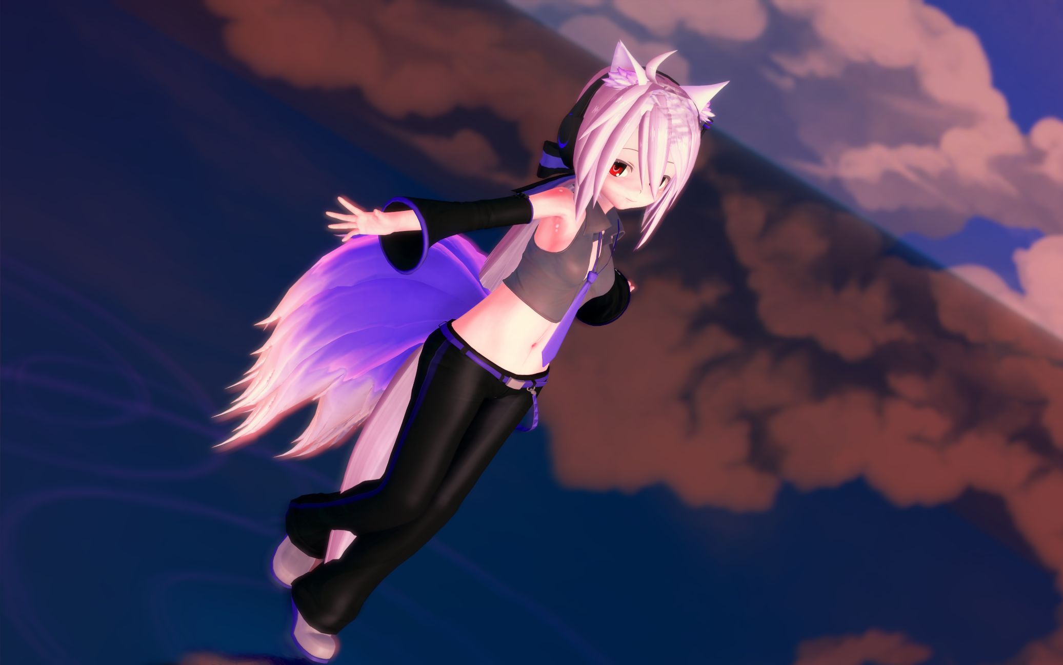 【kkmmd模型测试】九尾公式服小弱音的《conqueror》