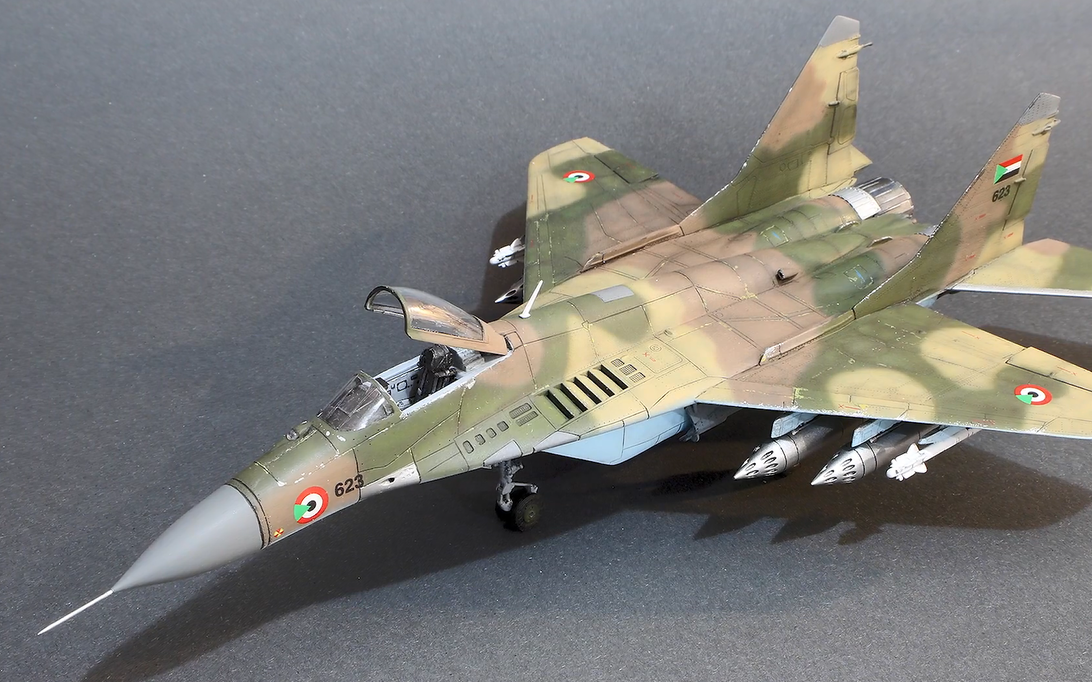 doctormig小号手172mig29战斗机模型制作