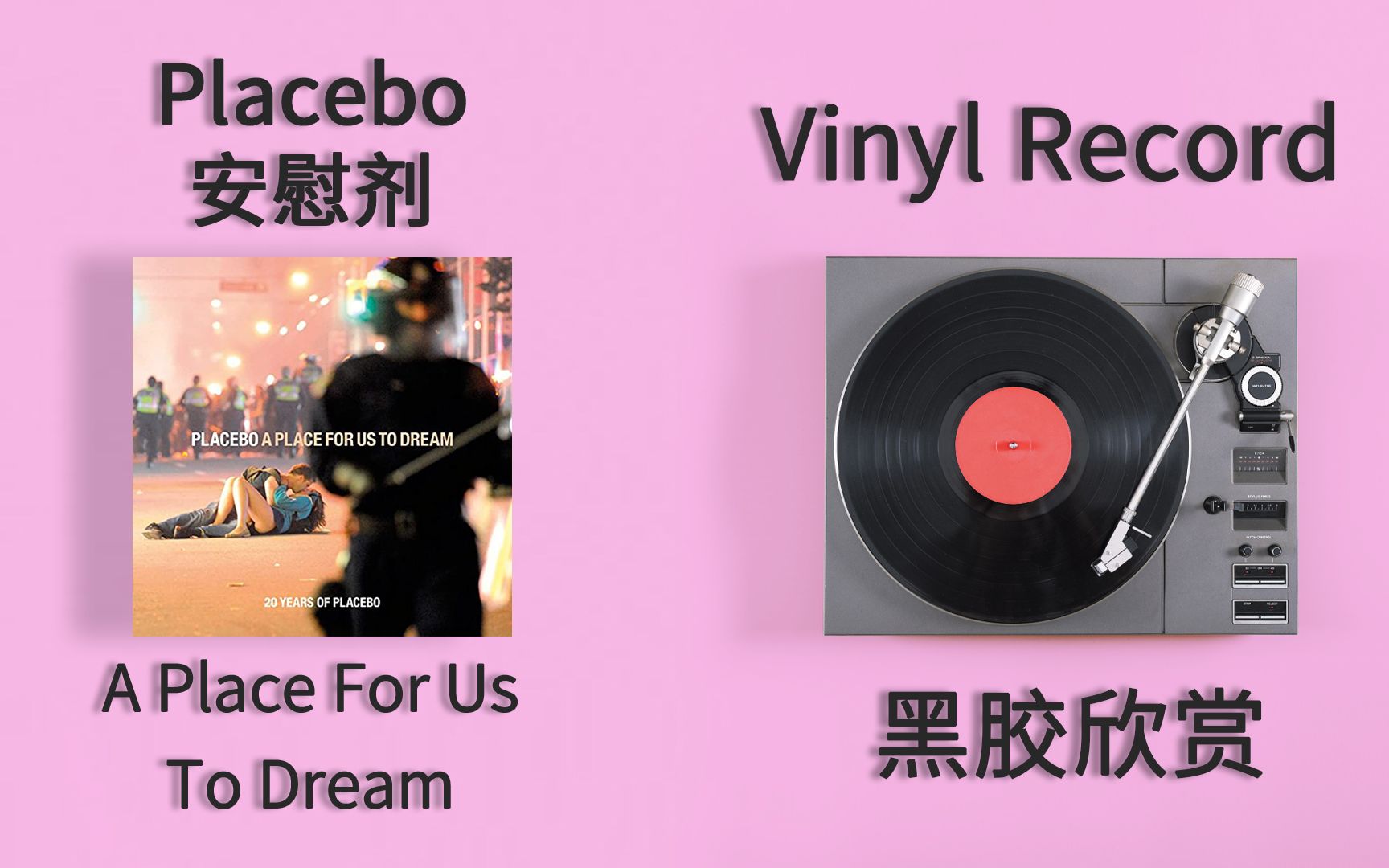 [图]【黑胶试听】Placebo《A Place For Us To Dream》黑胶欣赏 安慰剂20周年精选A Every You Every Me