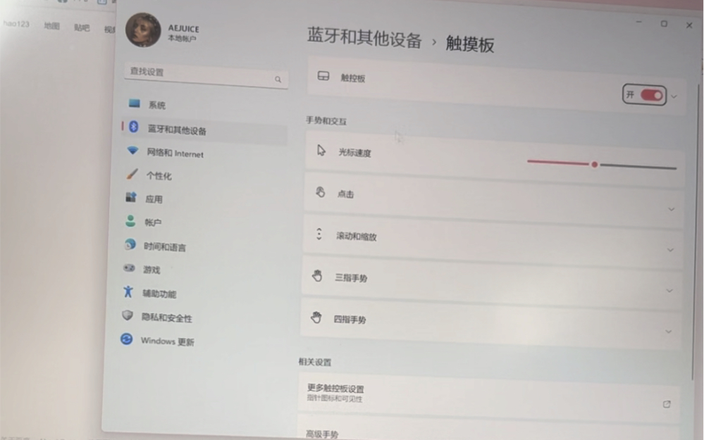 [图]win11触摸板设置？？？