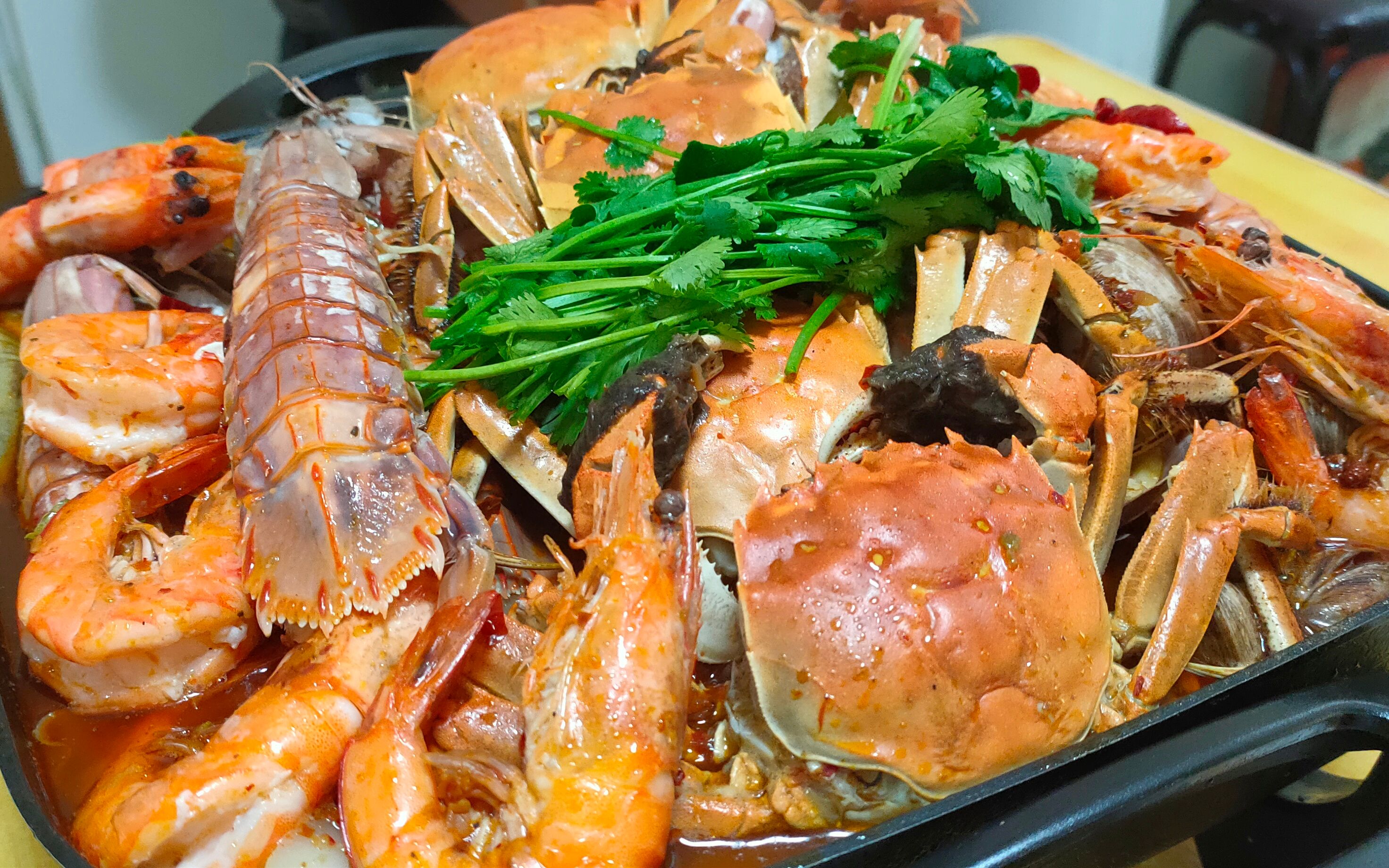 大鹏教你做,能喝汤的海鲜大咖,你吃过吗,简单美味,味道十足_哔哩哔哩