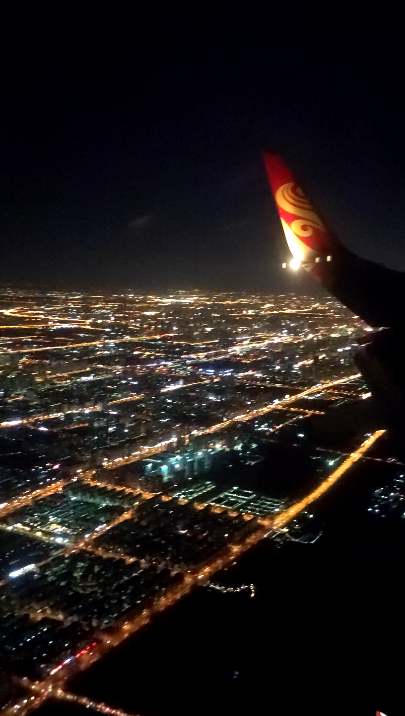 飞机空中夜景图片图片