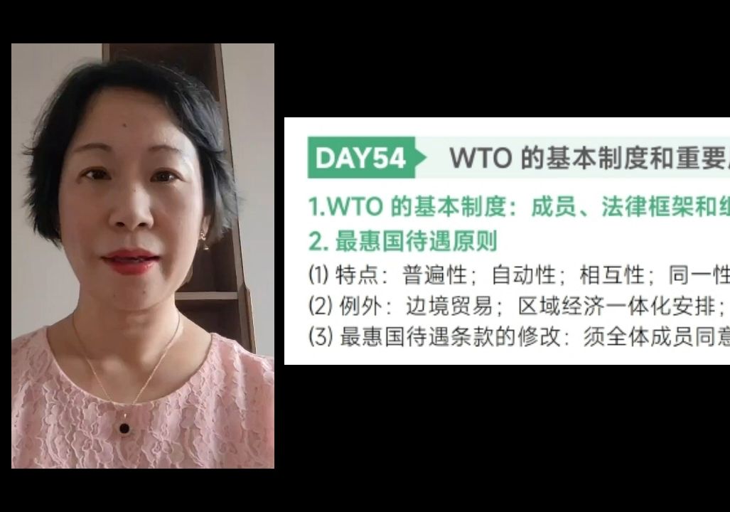 day54 WTO的基本制度和重要原则哔哩哔哩bilibili