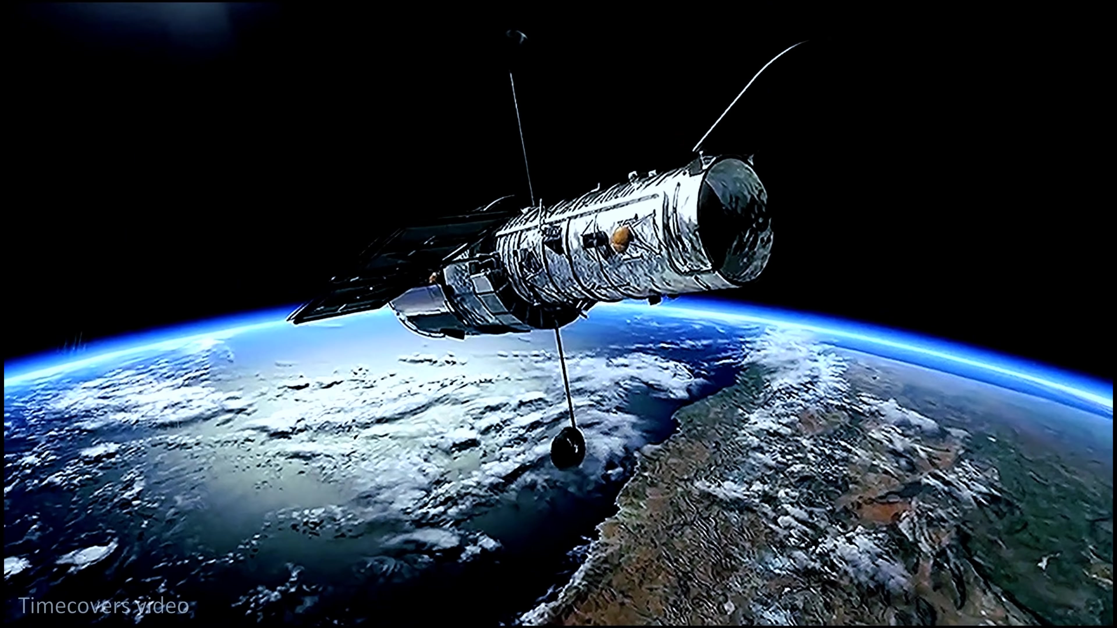 美国宇航局-哈勃望远镜捕捉到宇宙中的星系-4k超高清