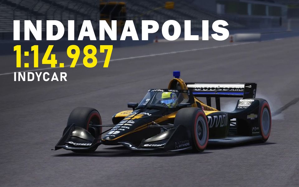 感觉indianapolis的indy布局比f1好玩,跑起来节奏感不错_哔哩哔哩