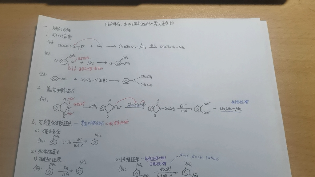 有机化学胺的制备(霍夫曼重排反应,盖布瑞尔合成法,联苯胺重排)哔哩哔哩bilibili