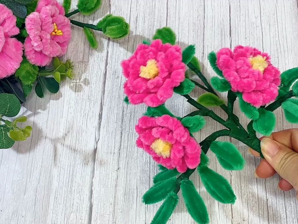 【diy simple crafts】蔷薇花扭扭棒制作教程