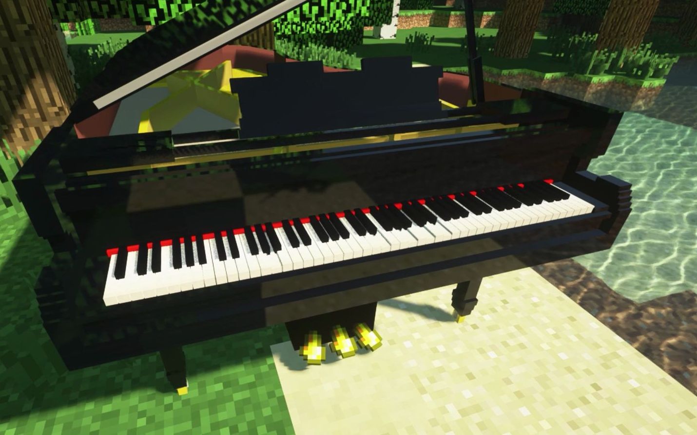 【我的世界红石音乐】卡农 ~ canon in minecraft 小钢琴