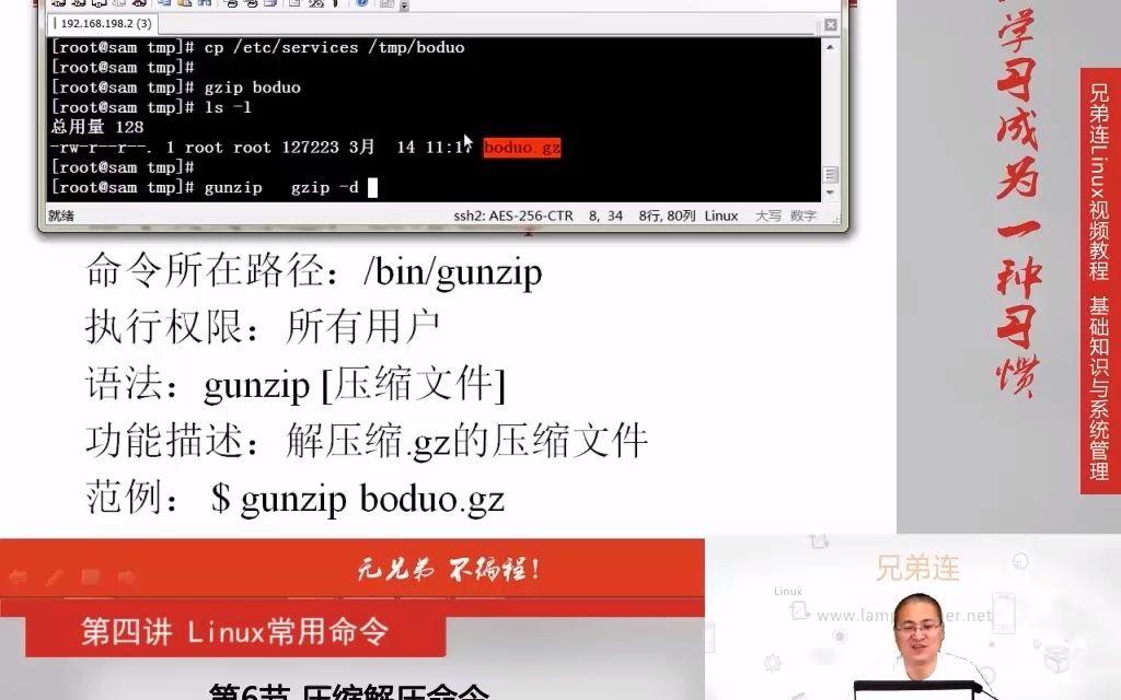 4.6 Linux常用命令文件搜索命令压缩解压命令哔哩哔哩bilibili