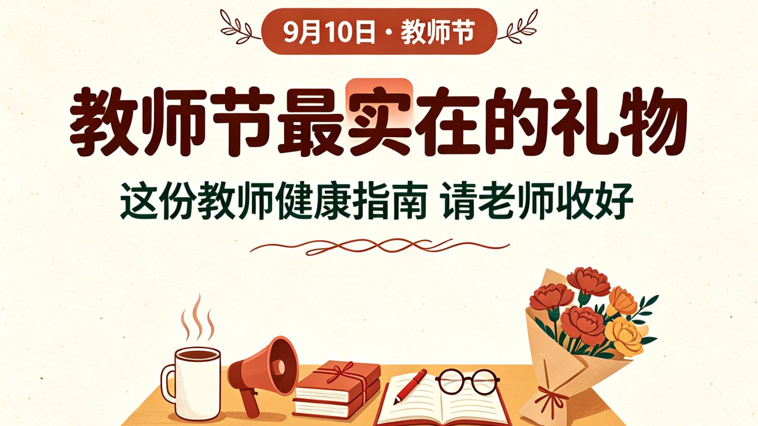 教师节最实在礼物：这份健康指南收好