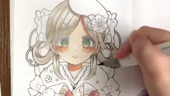 コピック シャボン玉を吹く女の子描いてみた Drawing Original Manga Girl With Copic Markers 哔哩哔哩 Bilibili