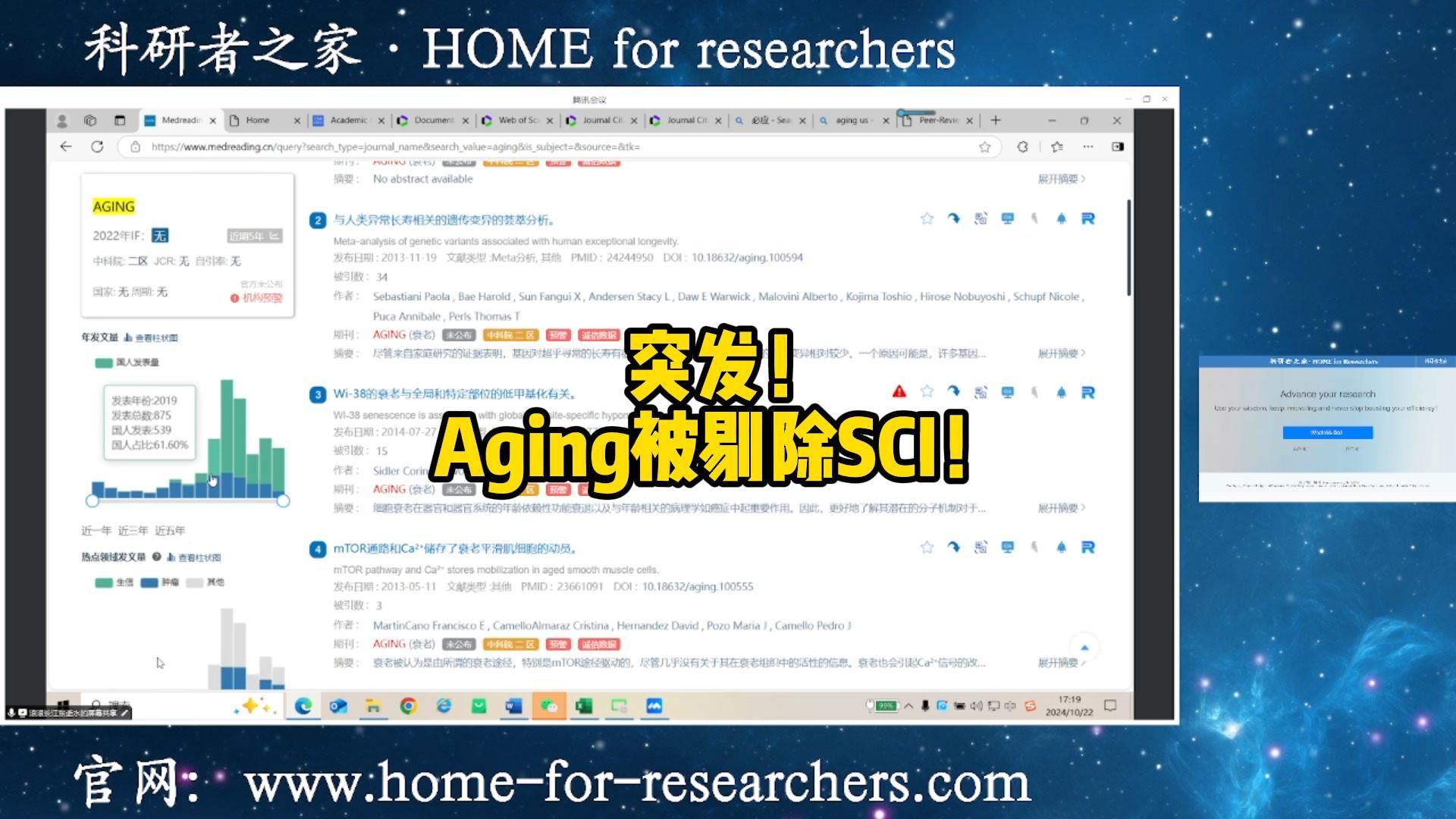 突发!Aging被剔除SCI!哔哩哔哩bilibili