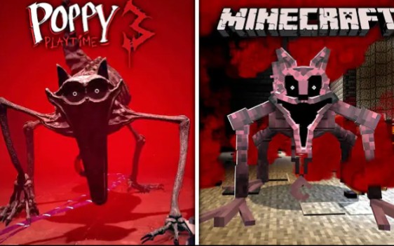 minecraft我的世界 vs poppy playtime 第三章-噩梦catnap瞌睡猫