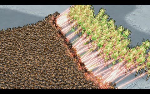 [图]星际争霸2 - 800蟑螂 vs 60巨像