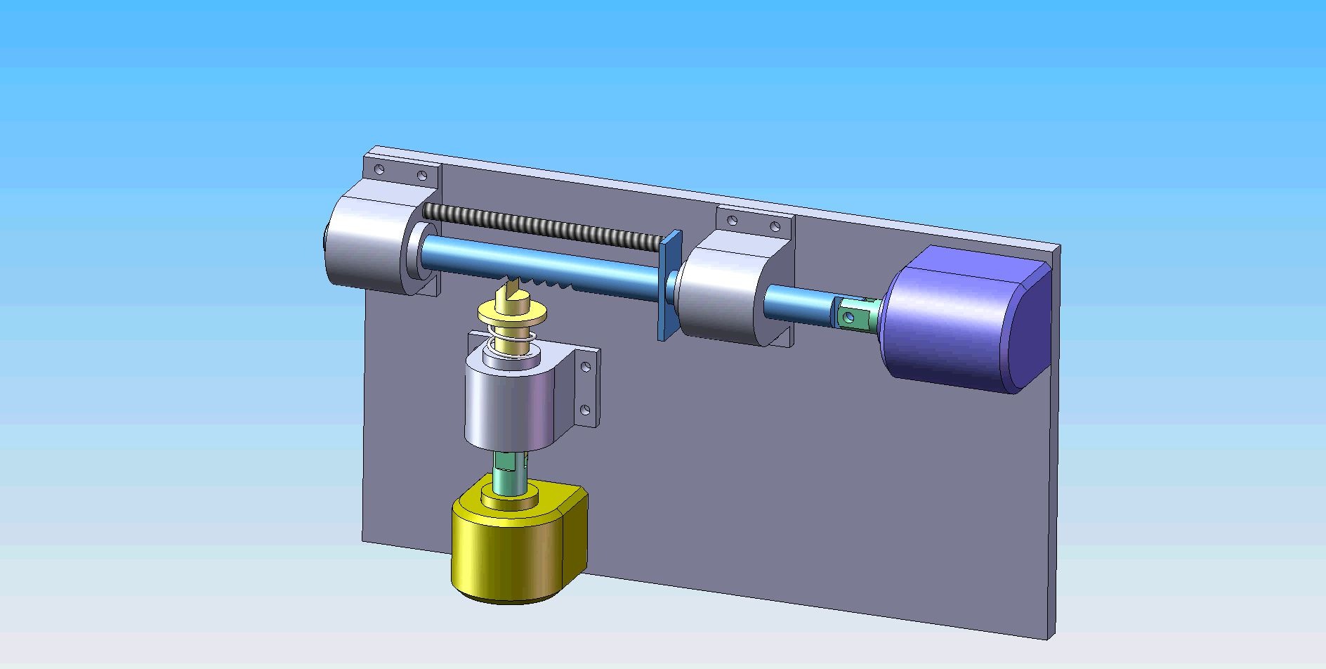 步进前进和快速返回装置composer动画演示