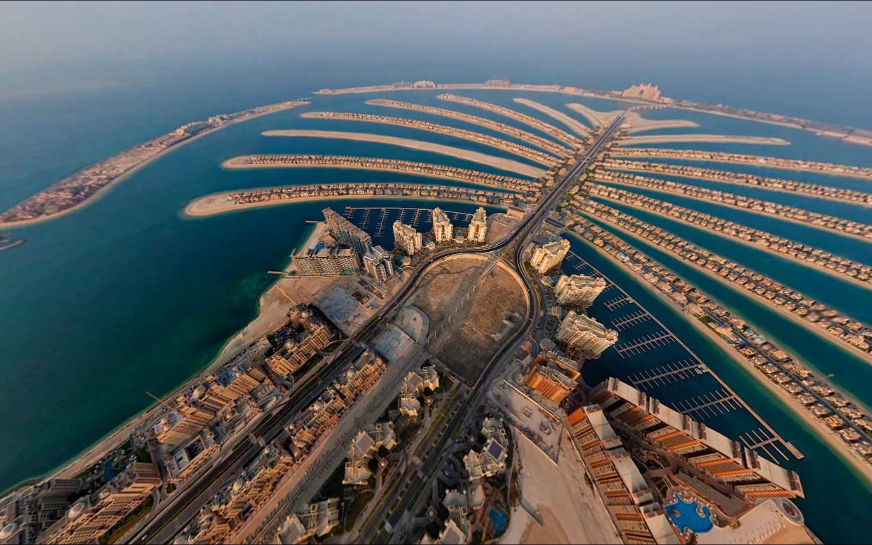 阿拉伯联合酋长国,迪拜的棕榈岛(08 airpano)