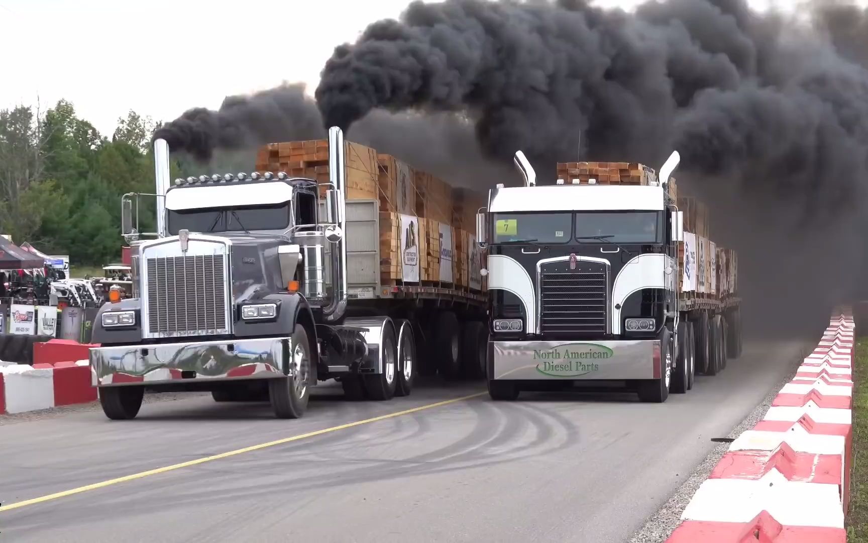 【双马尾大黑烟】2021美国卡车直线加速赛合集