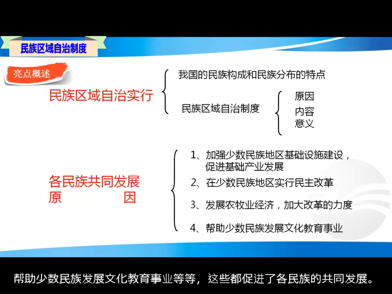 微课(1.5)民族区域自治制度的优越性、小结哔哩哔哩bilibili