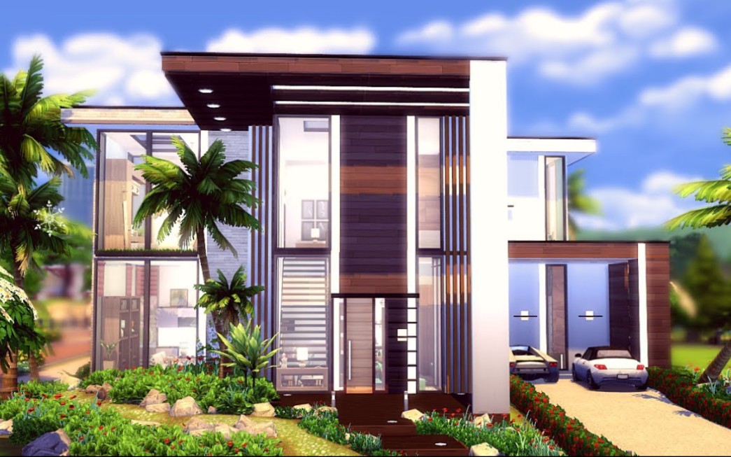 【模拟人生4速建|搬运】现代别墅 by bellepinte