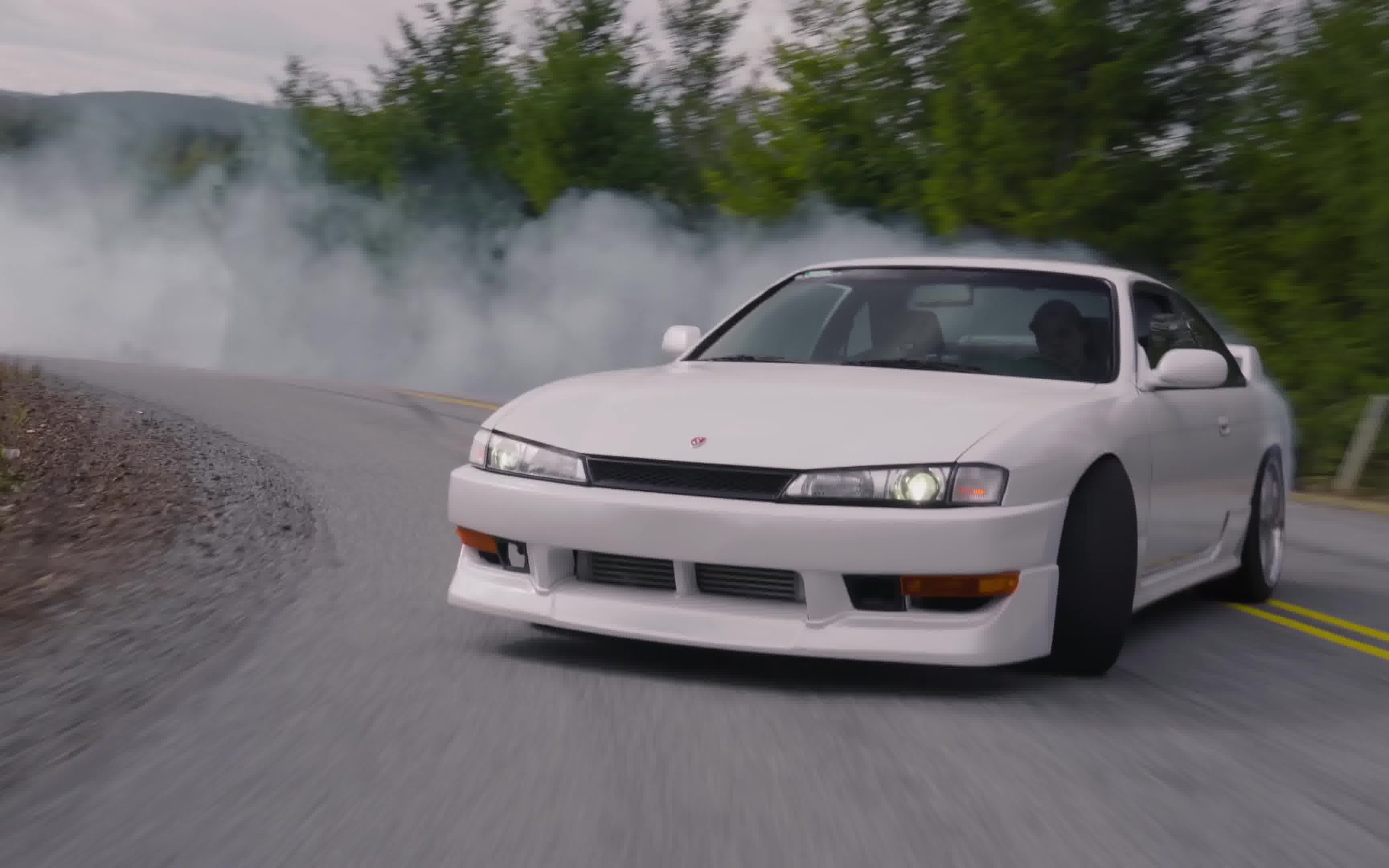 【s14漂移】jdm 日产silvia s14爆改850马力2jz发动机山中漂移|4k