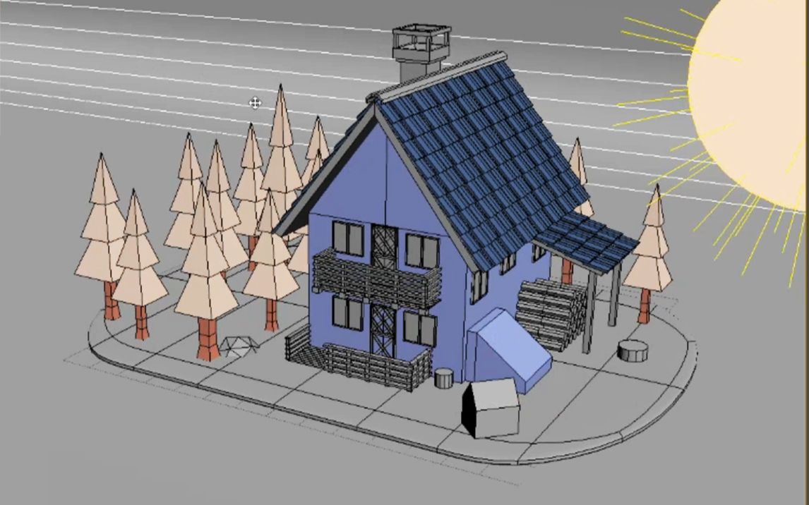 3dmax房子建模(2)