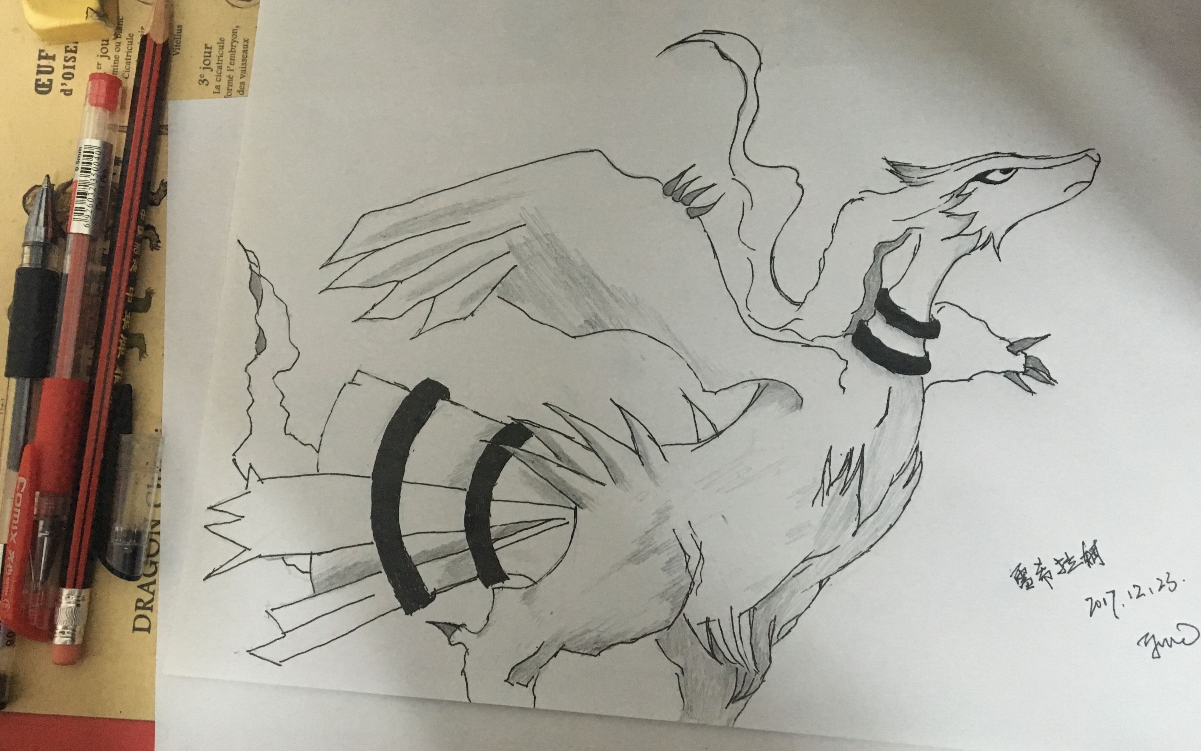 玉米笔下的异兽绘画雷希拉姆画画教学宠物小精灵