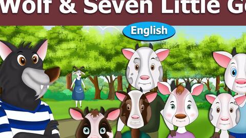 Wolf And The Seven Little Goats English Fairy Tales 狼和七只小山羊 共136个英语童话故事 哔哩哔哩