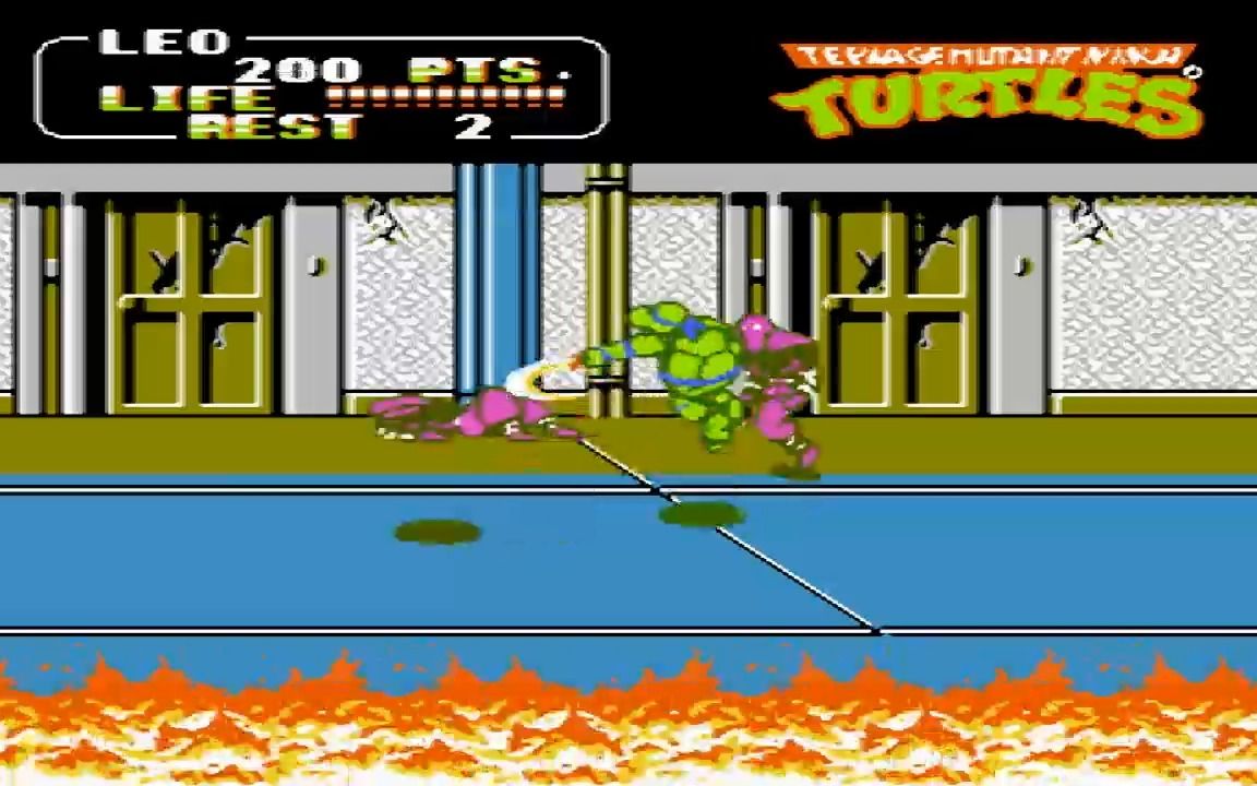 fc游戏之:忍者神龟1