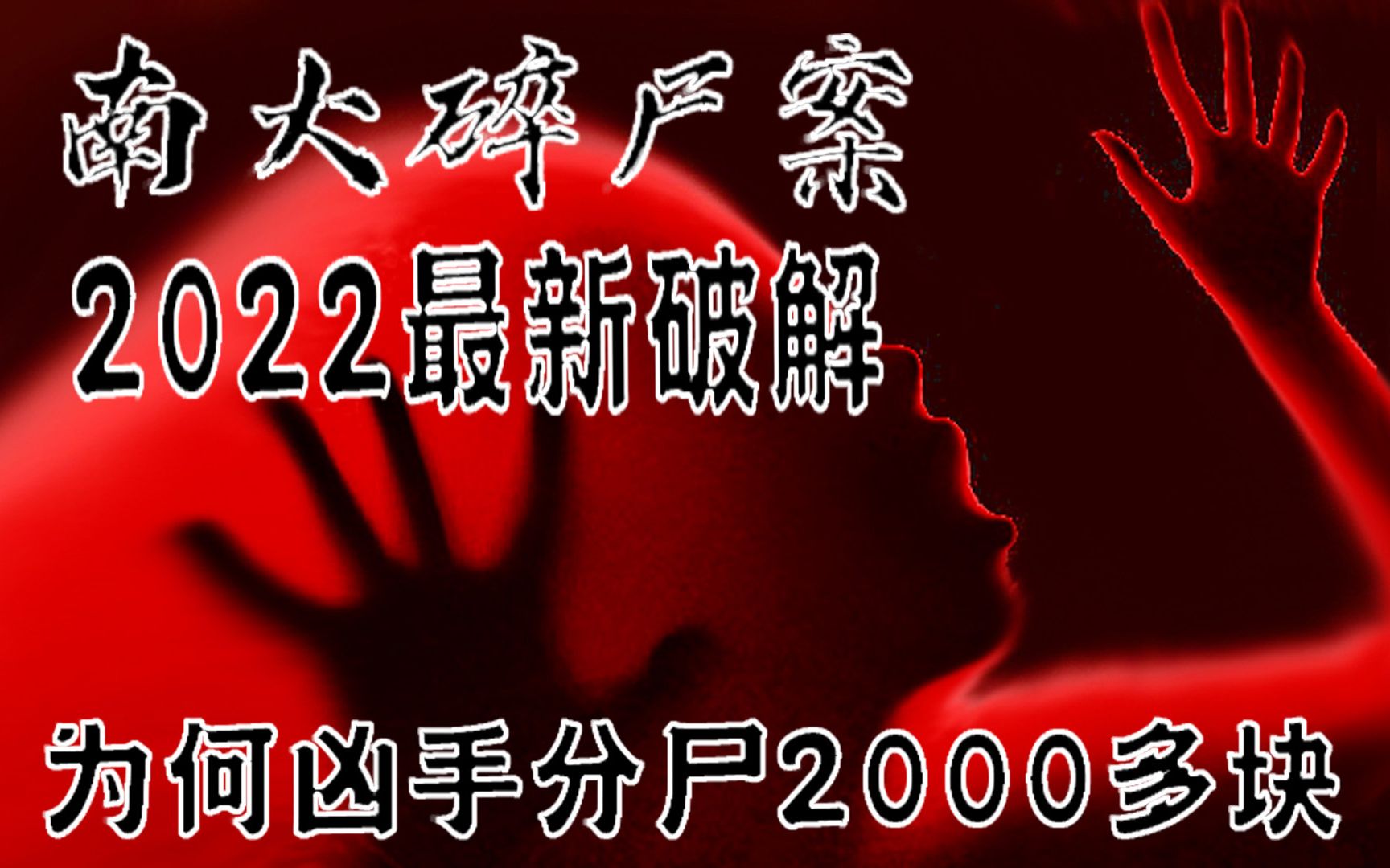 南大碎尸案,2022最新破解, 为何凶手分尸2000多块哔哩哔哩bilibili