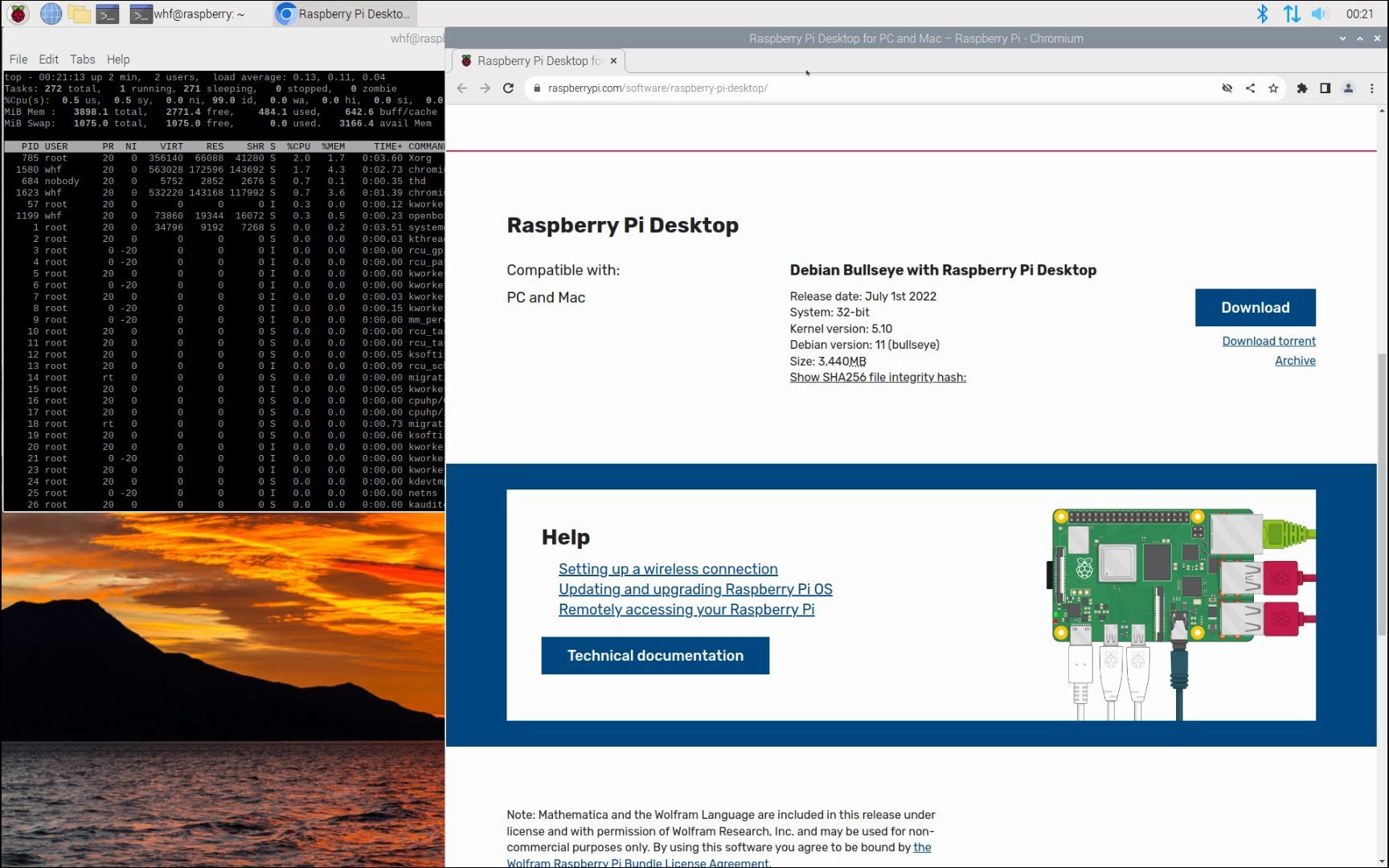 [图]Debian Bullseye with Raspberry Pi Desktop 树莓派PC操作系统 超级轻量的linux发行版