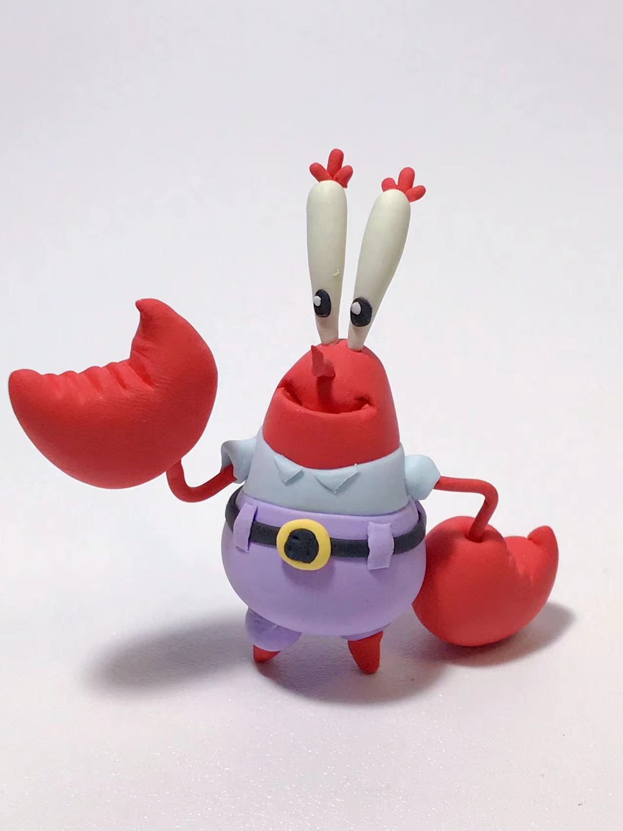 【粘土】制作蟹老板的详细过程