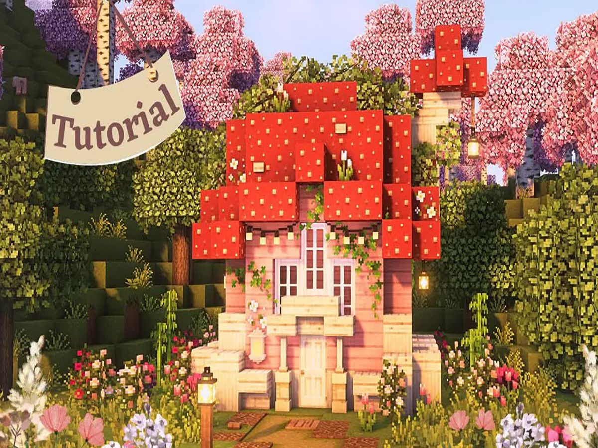 【Minecraft建筑教程】如何建造一个小蘑菇小屋网络游戏热门视频