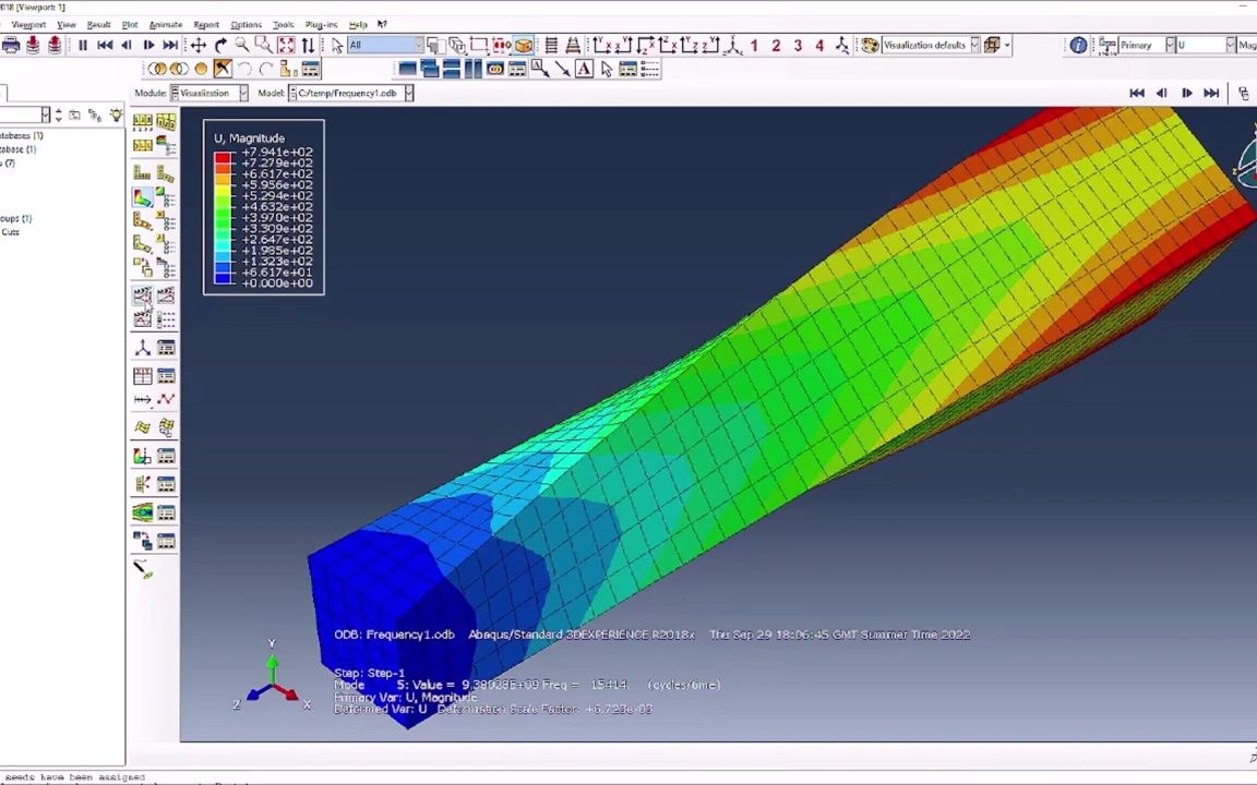 abaqus频率分析 step by step教学 frequency analysis by abaqus哔哩哔哩bilibili