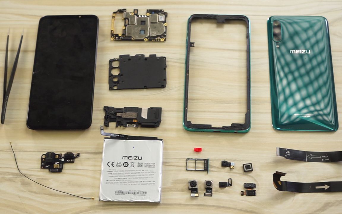 魅族16t拆机:全新的封装技术,是你没见过的"全新"版本_哔哩哔哩 (゜