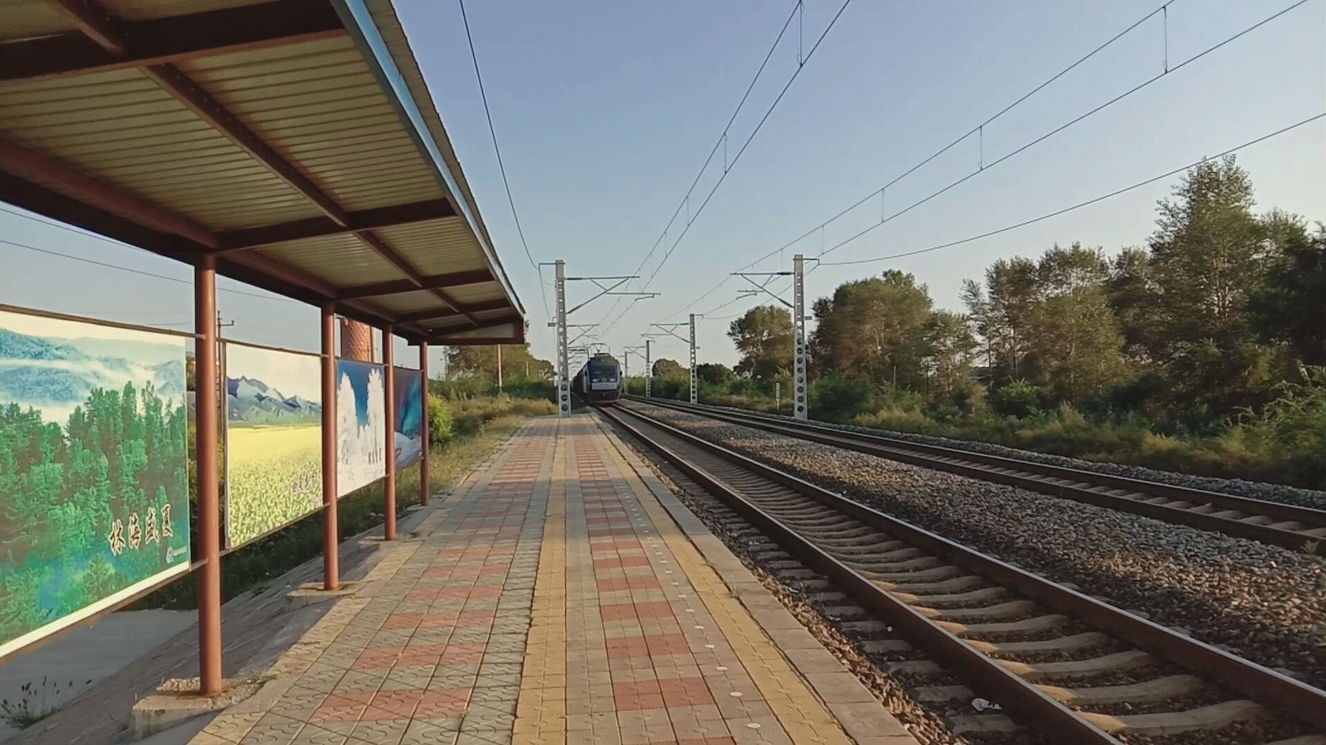 和谐d3 904机车 牵引货列通过平齐线机务段乘降所_哔哩哔哩_bilibili