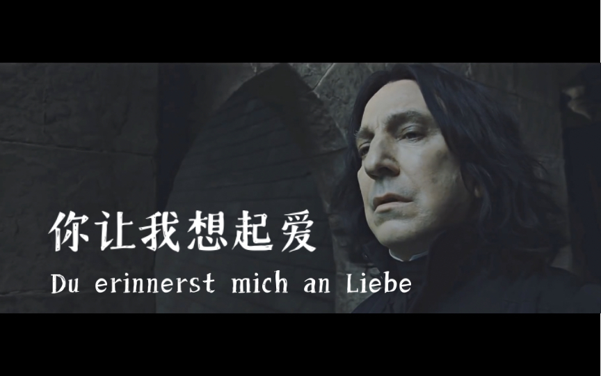 [图]【德语歌】斯内普｜你让我想起爱 Du erinnerst mich an Liebe