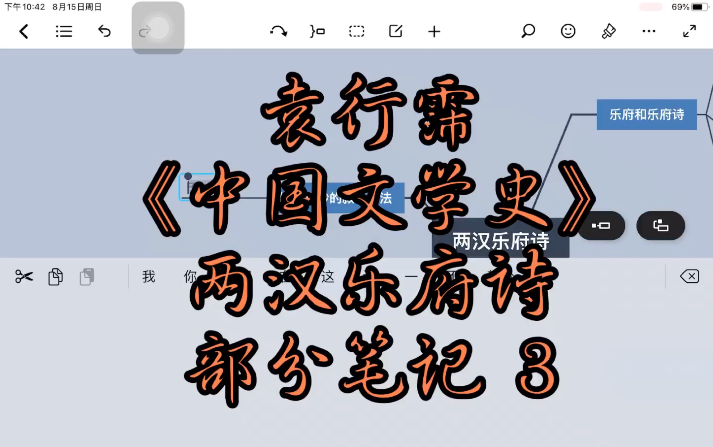 [图]袁行霈｜《中国文学史》｜两汉乐府诗 部分笔记 3