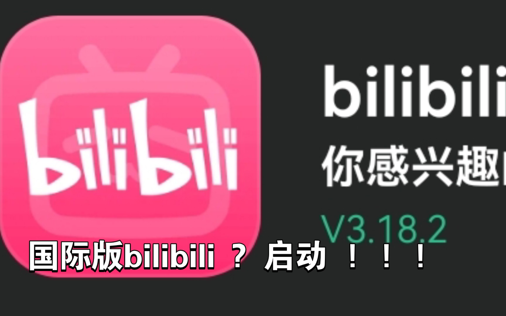 国际版bilibili ? 启动! ! !哔哩哔哩bilibili