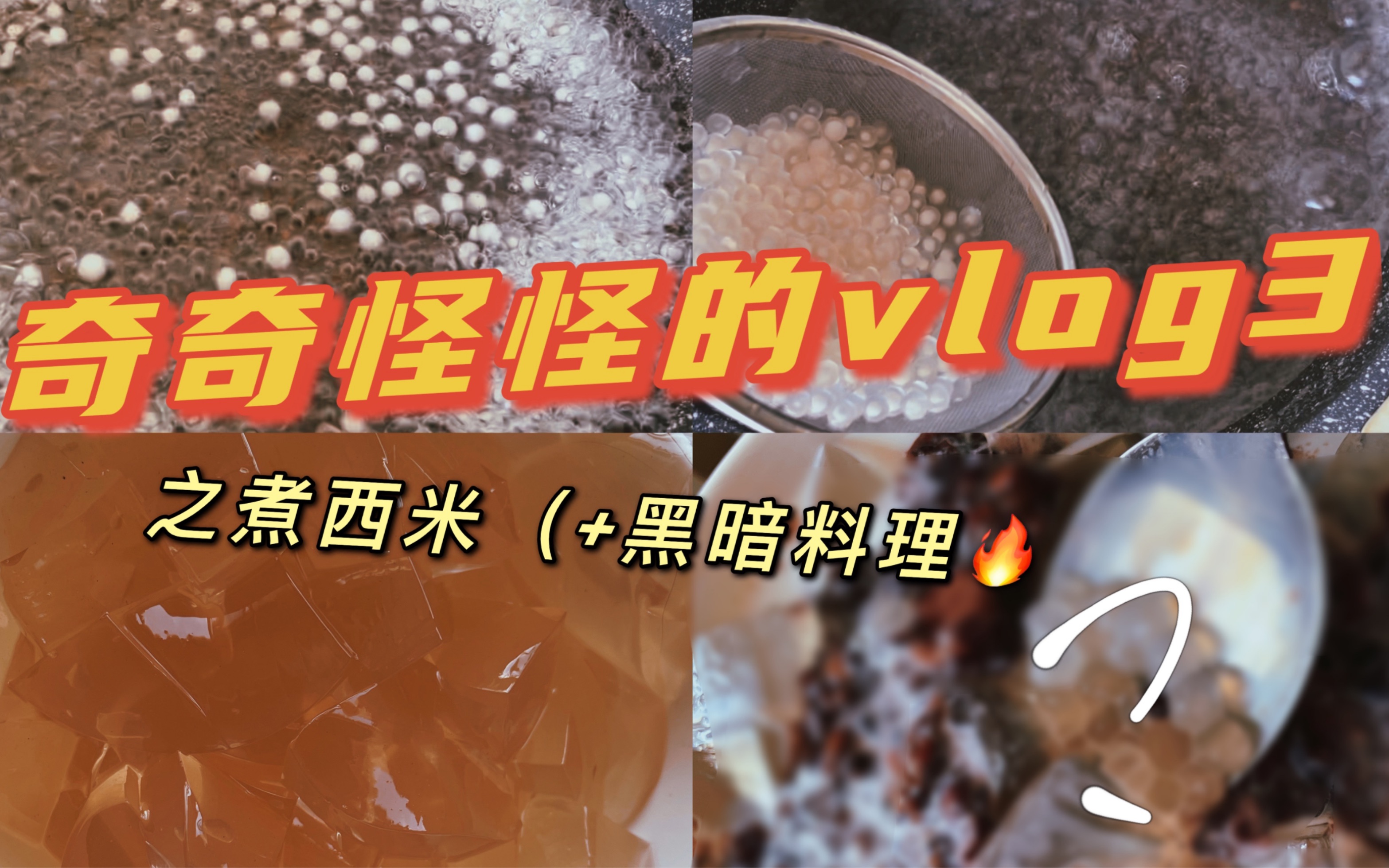 [图]【葭葭蒹蒹】奇奇怪怪的vlog3-煮西米（黑暗料理最终的结果是？