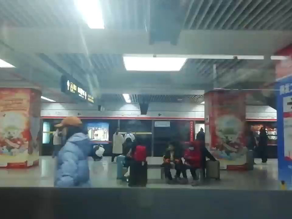 郑州地铁1号线0105车紫荆山站——燕庄站(由于内存空间过满,自动停止