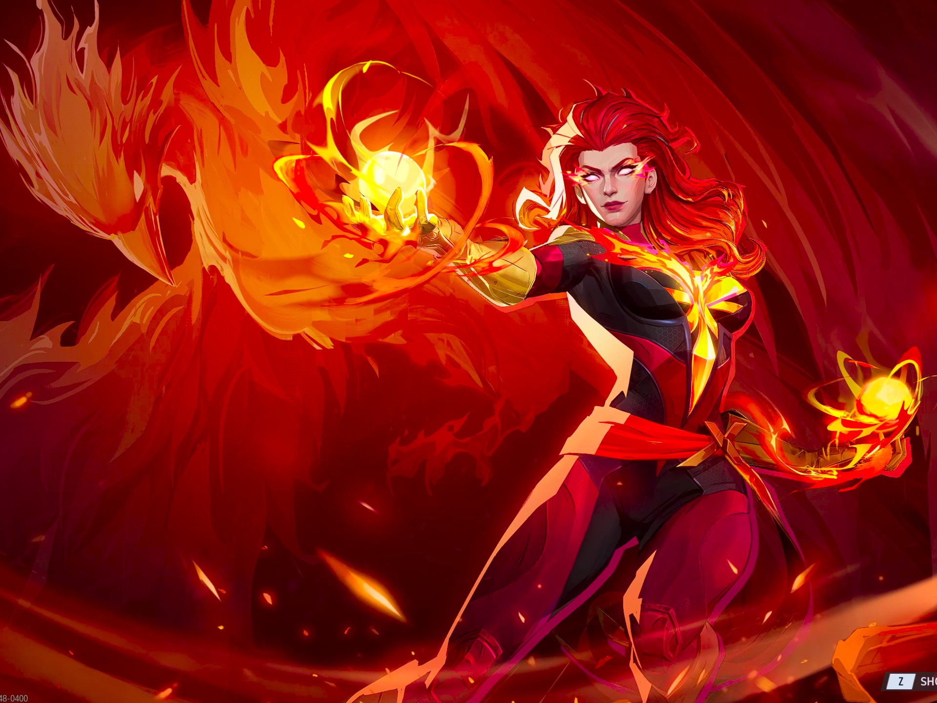 凤凰女"黑凤凰"皮肤mvp动画