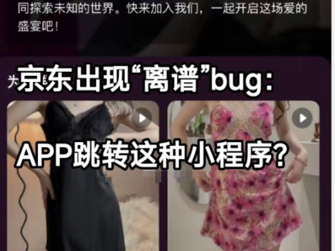 京东出现离谱“bug”:APP跳转这种小程序?哔哩哔哩bilibili