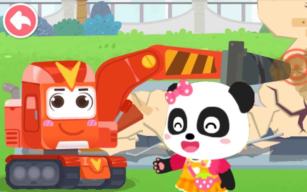 奇妙的工程车:妙妙建别墅泳池 宝宝巴士益智游戏