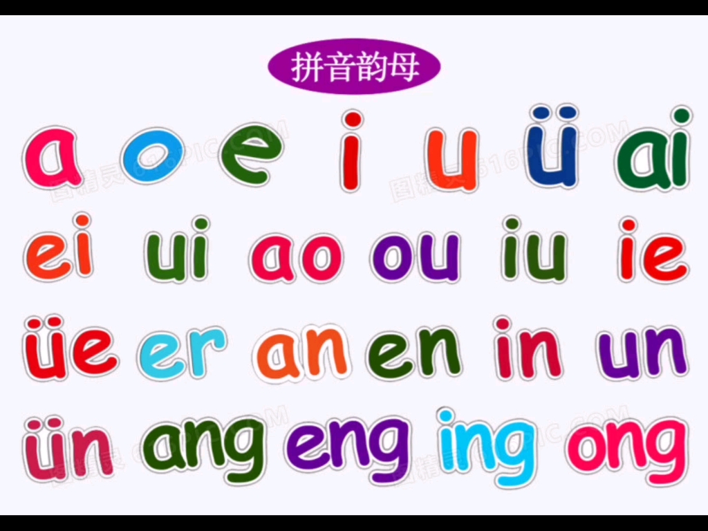 [图]一年级汉语拼音：单韵母儿歌大合集，一起来学习吧！