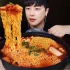 【韩国吃播Sangyoon】泡面、泡菜、紫菜包饭、配辣泡面吃播！