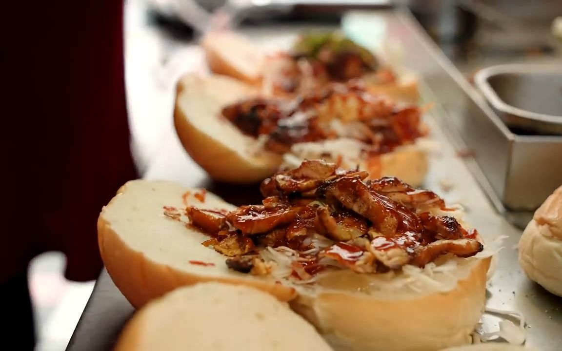 台湾街头美食shawarma沙威玛制作