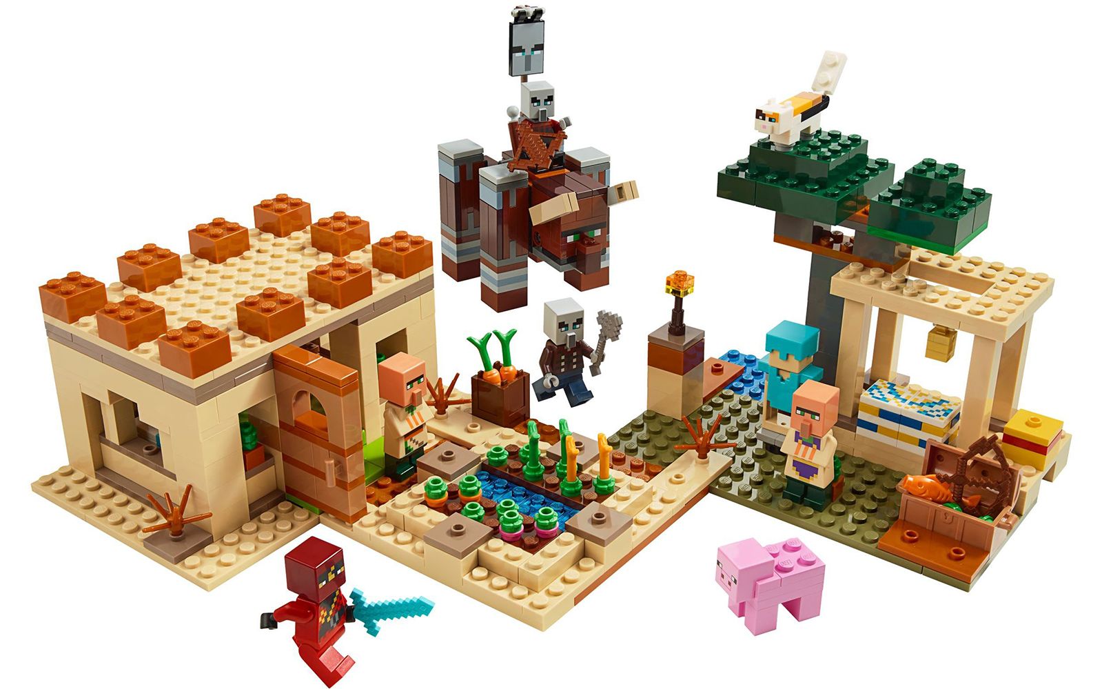 乐高 lego 21160 minecraft 我的世界 灾厄村民突袭 2020速拼评测